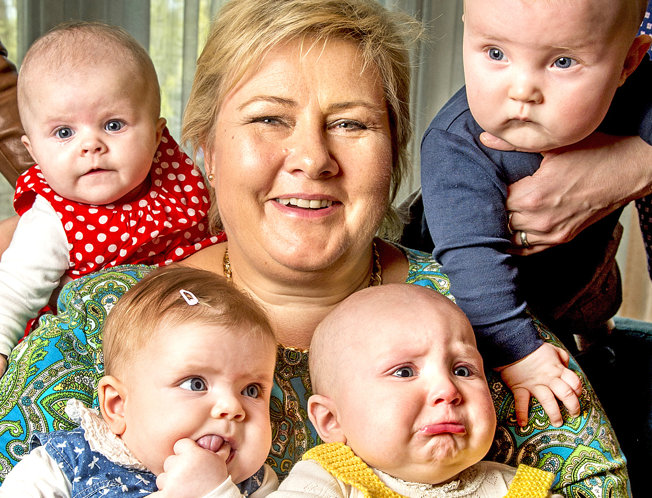 Image result for Prime Minister Erna Solberg family